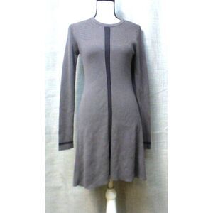 Monrow Women’s Crew Neck Long Sleeved Sweter Dress, Slate, Small